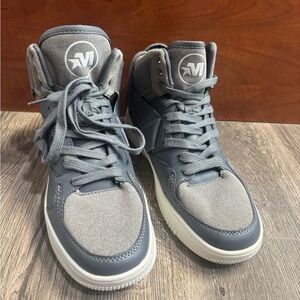 Mecca Gray High-Top Sneakers